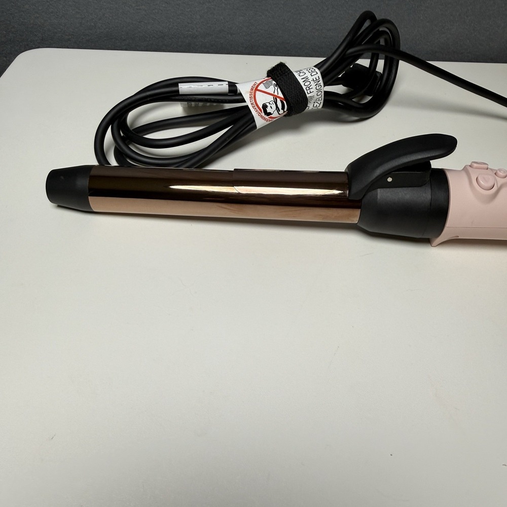 Lange 25MM Titanium Rotating Curling Iron, Color Blush, Le Pirouette - Picture 2 of 7